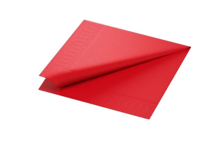 Serviette Dinner Rot